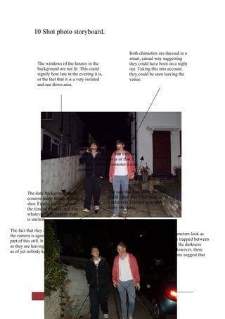 10 shot photo storyboard