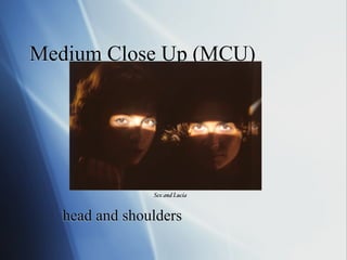 Medium Close Up (MCU)

Sex and Lucia!

head and shoulders

 