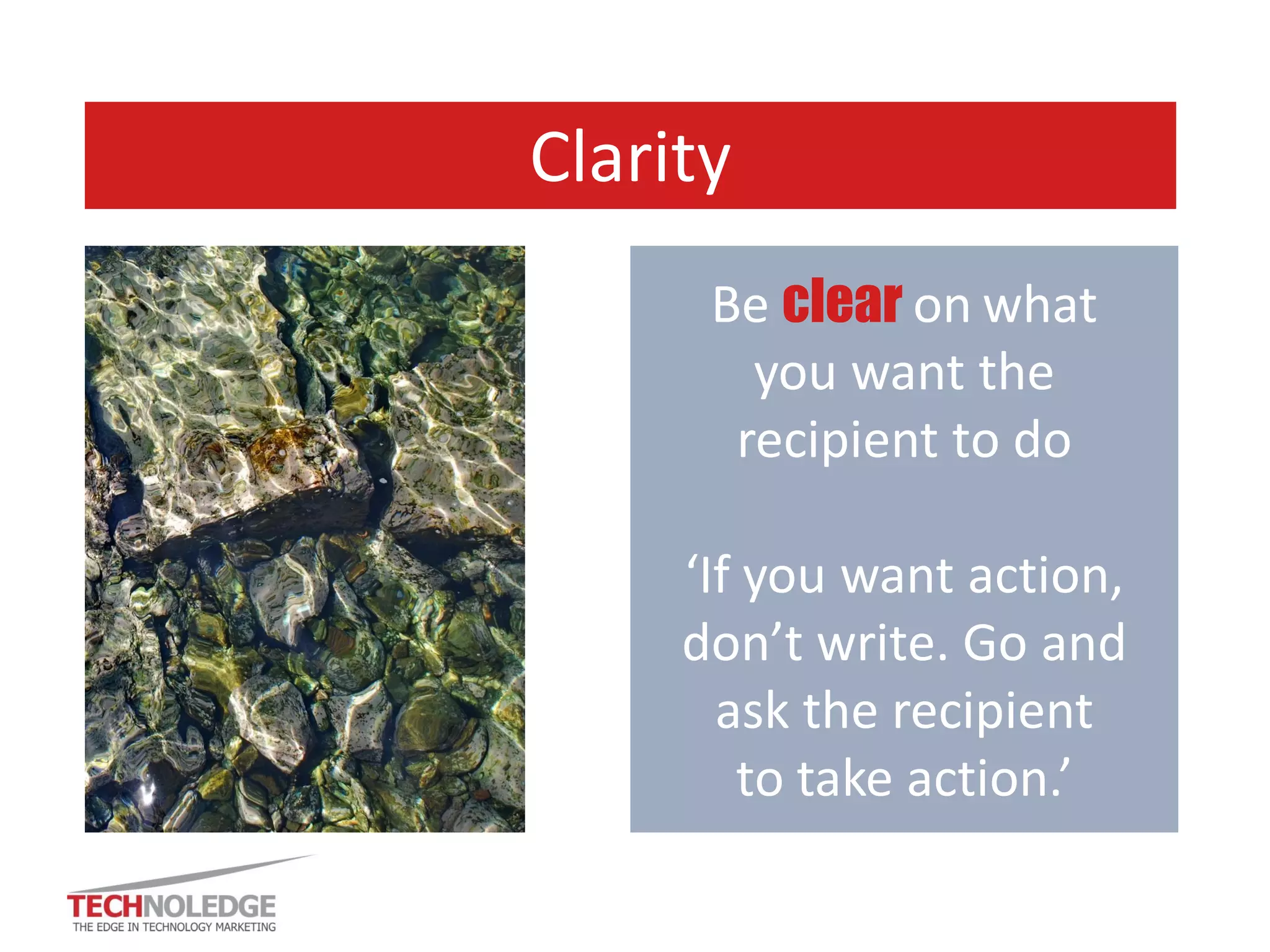 6. Check quotes 
Choose the strongest 
Discard the rest 
Check accuracy 
Attribute them 
Use numbers for impact 
86% of victims had evidence of breach 96% of breaches were avoidable Verizon Business, Data Breach Investigation Report 2013 
…less is much more  