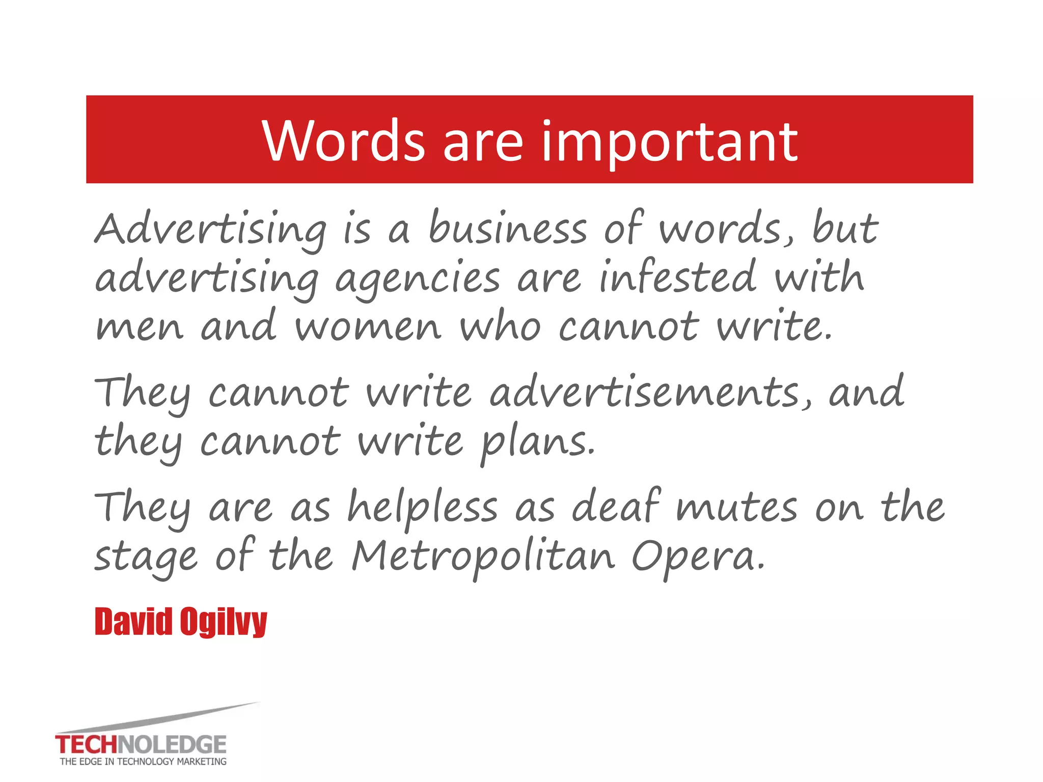 …so how do they apply to technology marketing in 2014?  