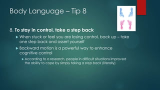 10 simple yet powerful body language tips | PPTX