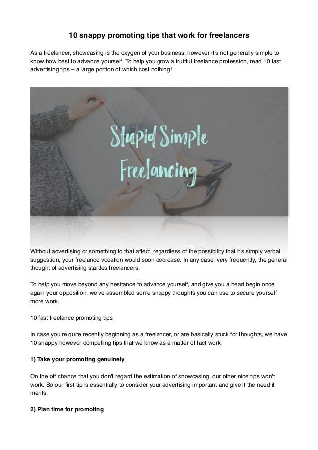 work for freelancers