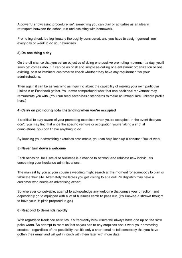 work for freelancers