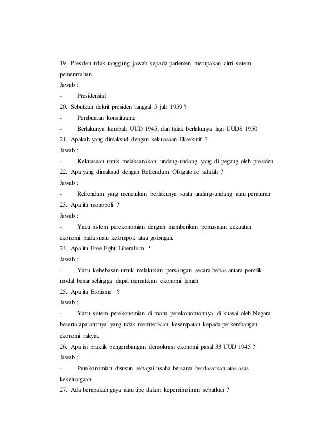 10 Soal Ppkn Beserta Jawabannya