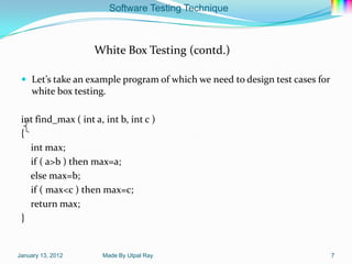 10 software testing_technique | PPTX
