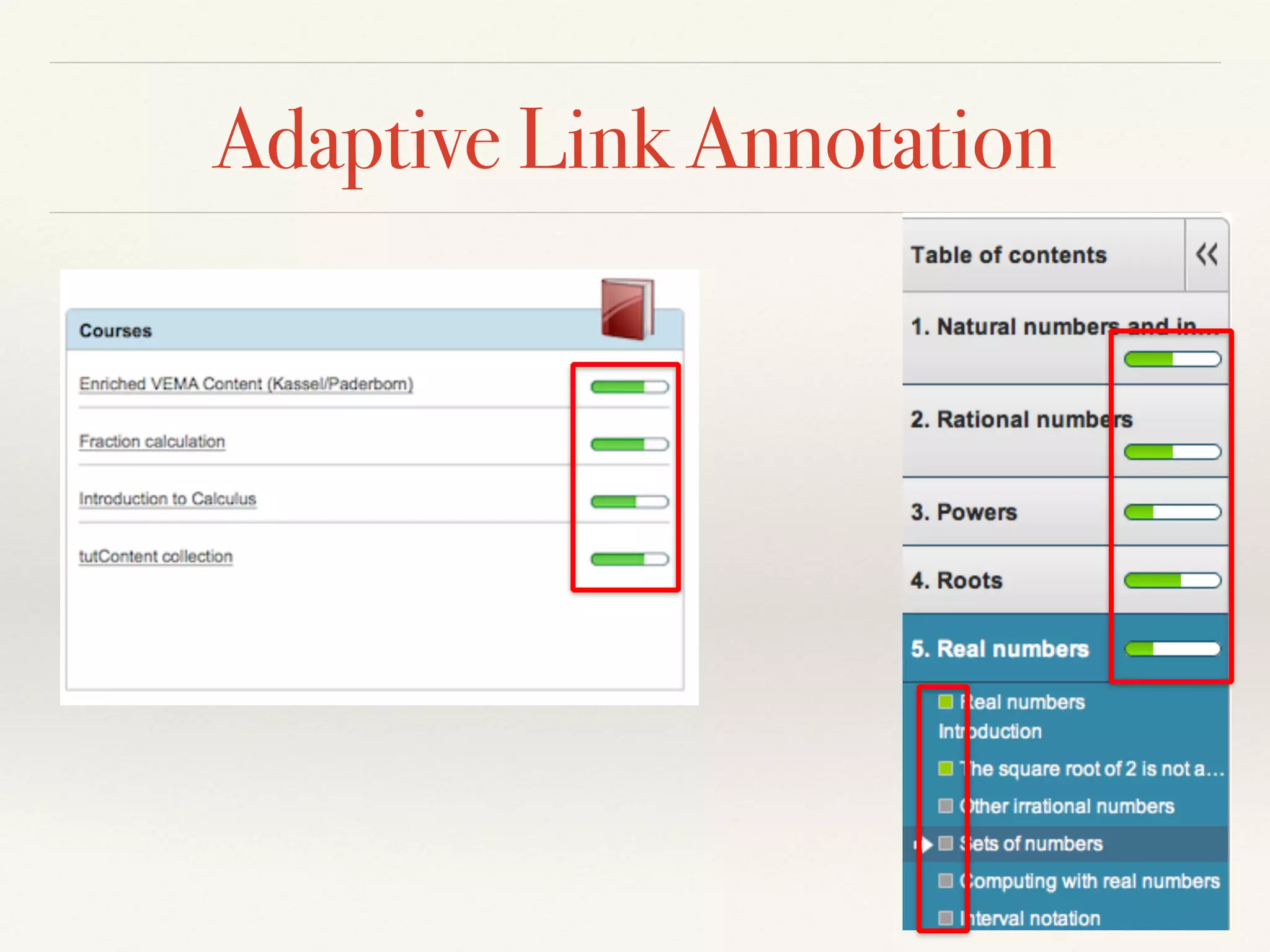 Learner Modelling and Adaptation in Math-Bridge | PPT