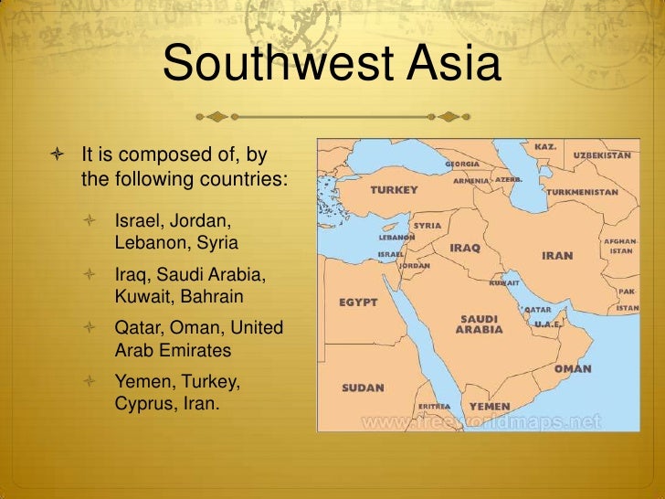 southwest asia