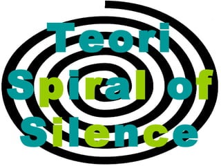 Teori
Spiral of
Silence
 