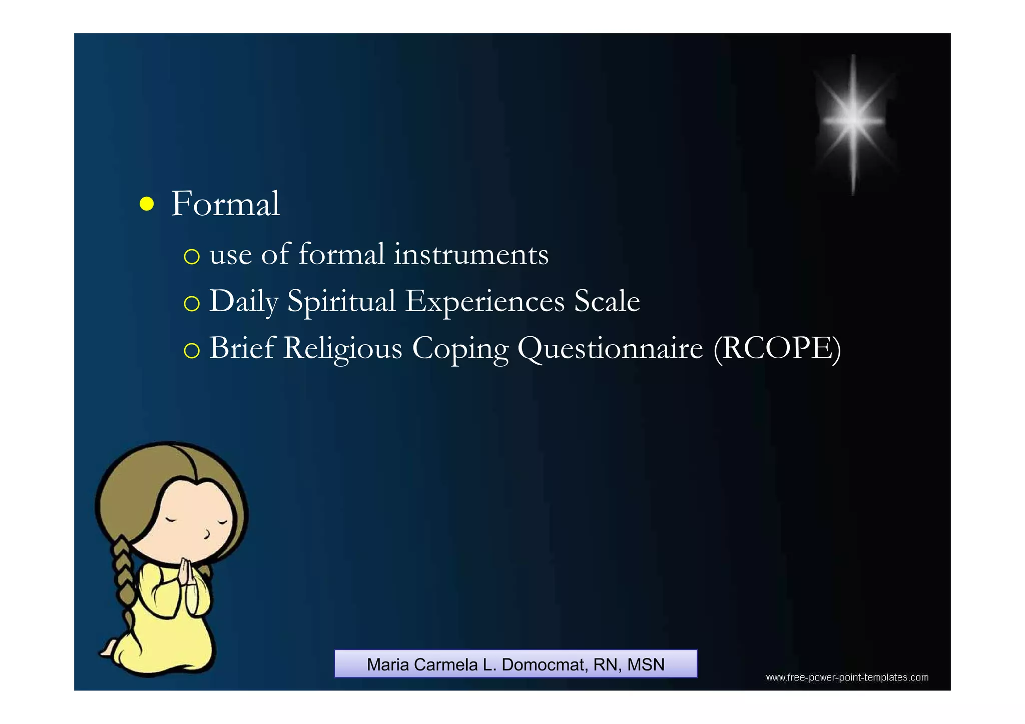 spiritual assessment | PDF