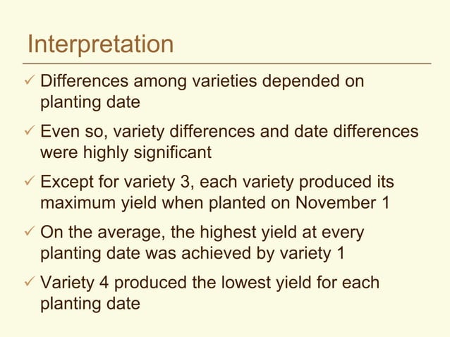 Split-Plot Design with example from the Agriculture Field | PDF ...