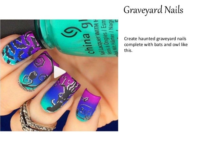 10 Spooky Goth Nail Art Ideas