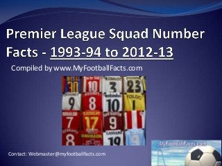 Compiled by www.MyFootballFacts.com




Contact: Webmaster@myfootballfacts.com
 