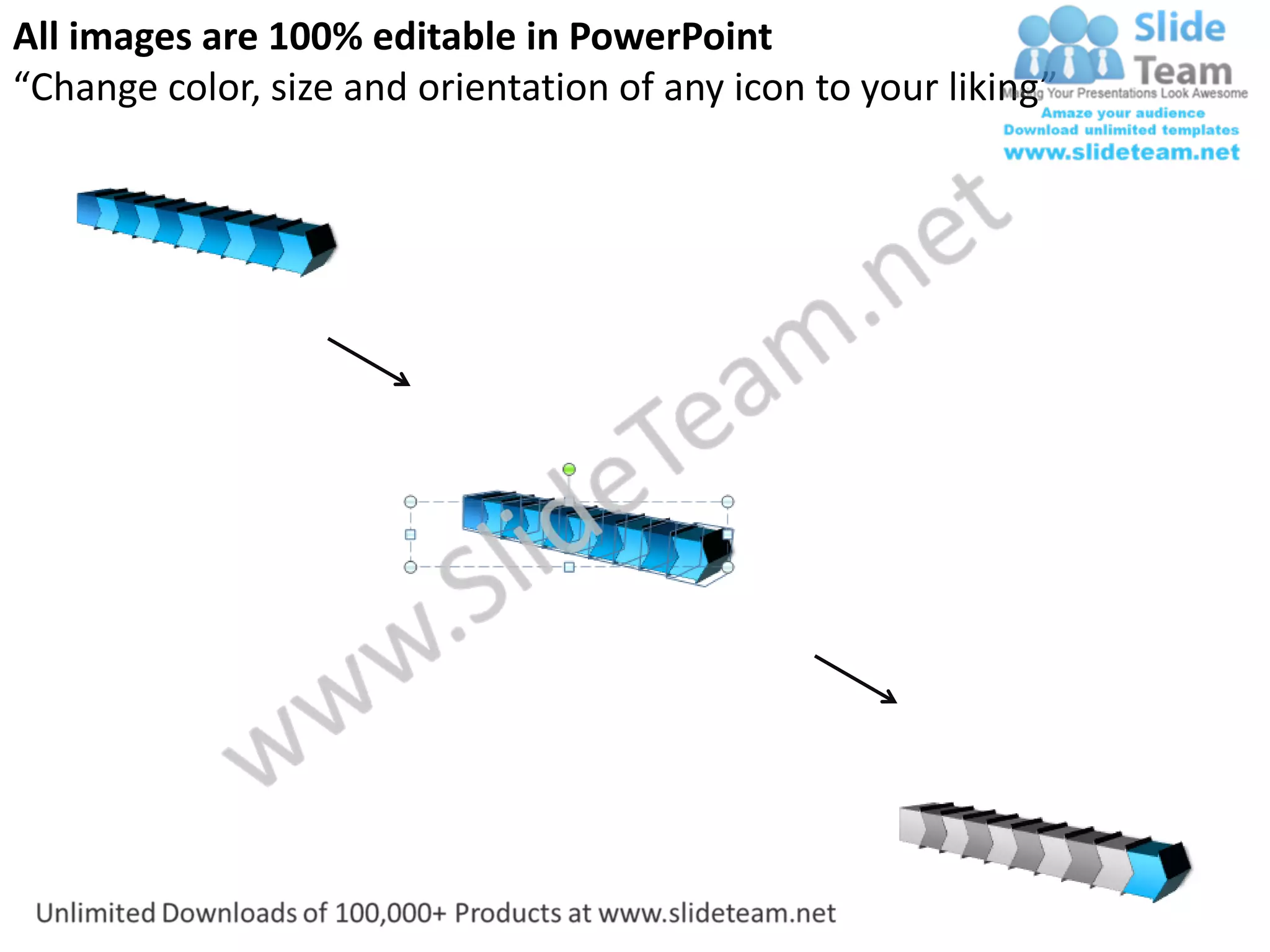 10 stages sequence of process in step by-step format organization chart ...