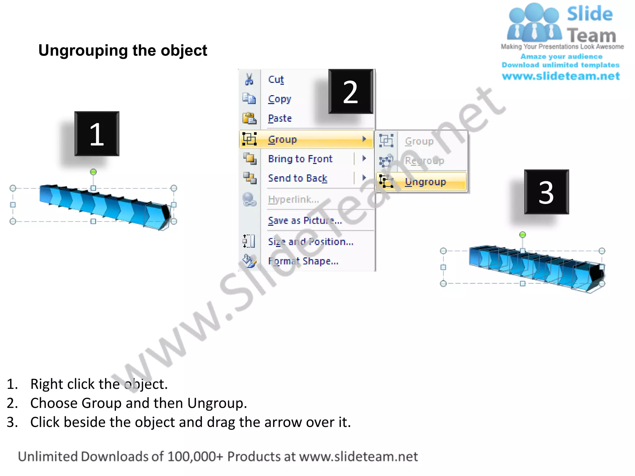 10 stages sequence of process in step by-step format organization chart ...
