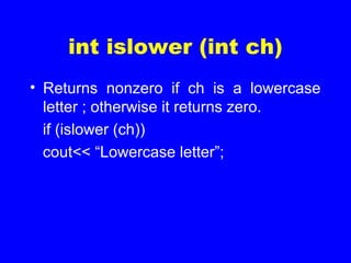 Standard Library Functions | PPT