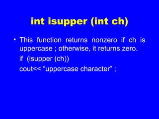 Standard Library Functions | PPT