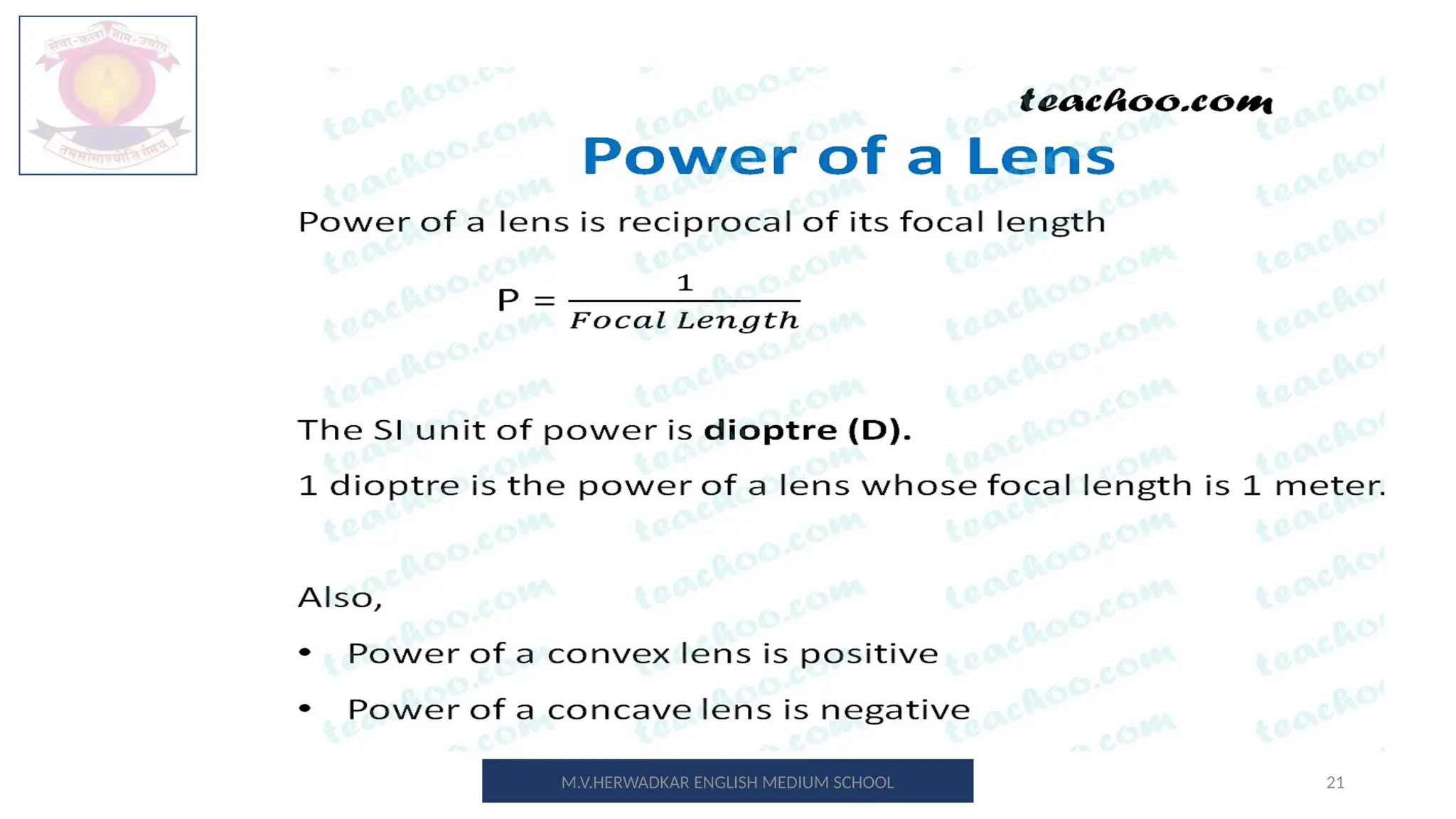 21
M.V.HERWADKAR ENGLISH MEDIUM SCHOOL