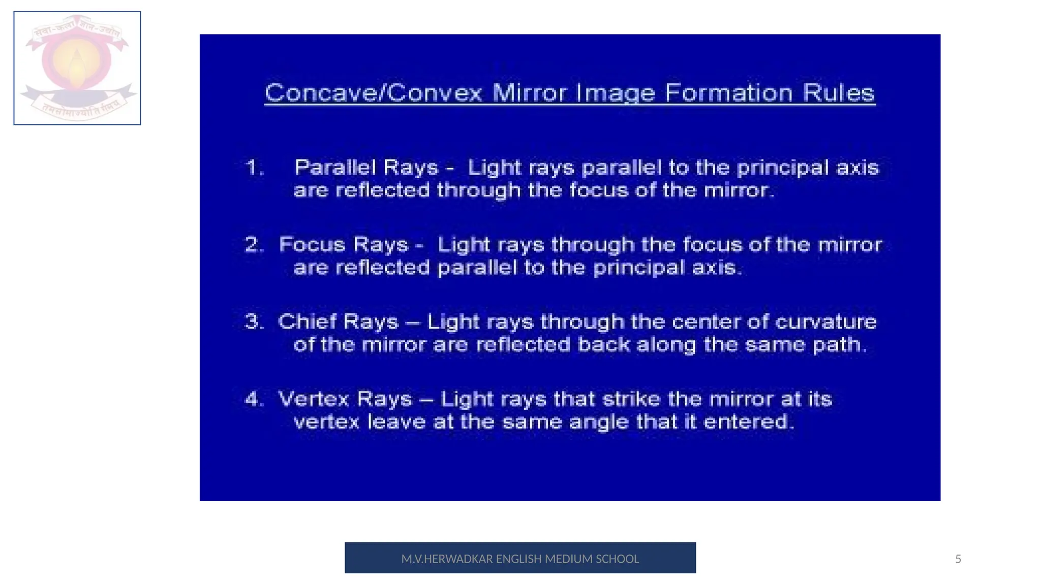 5
M.V.HERWADKAR ENGLISH MEDIUM SCHOOL