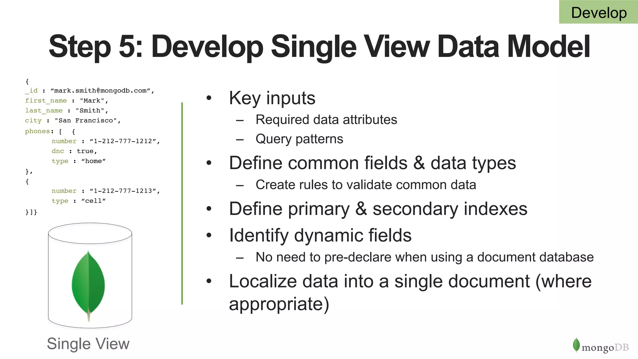 10-Step Methodology to Building a Single View with MongoDB | PPT | Free ...