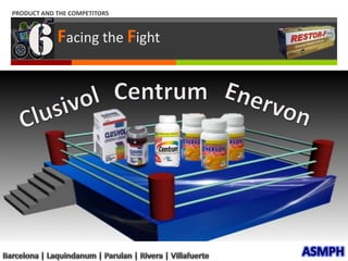 UNIQUE  SELLING PROPOSITIONRestor-F’s positions strongly in a differentiation market strategyRestore LiFe in a tab.ASMPHBarcelona | Laquindanum | Parulan | Rivera | Villafuerte