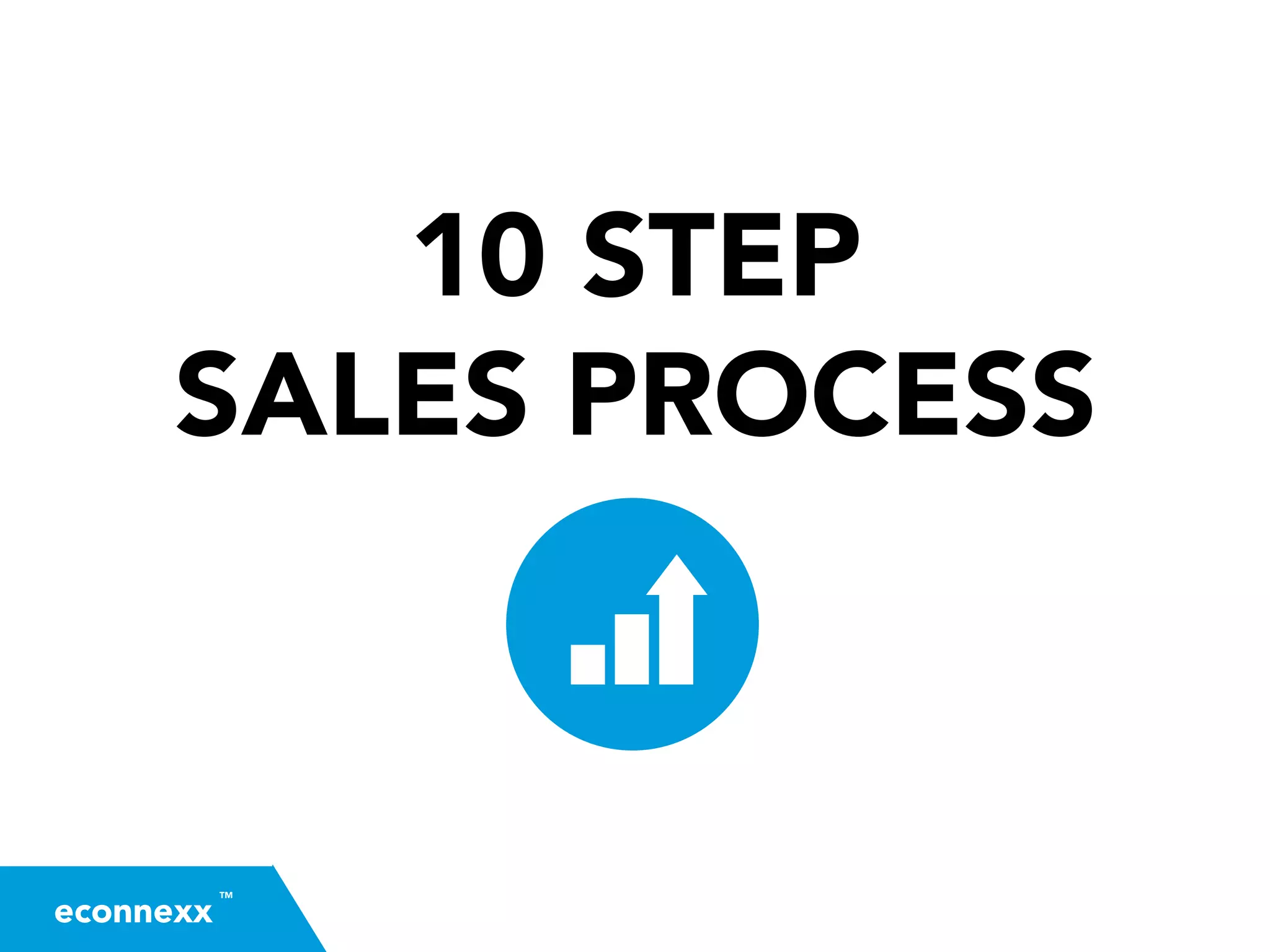 TM
econnexx
10 STEP
SALES PROCESS
 