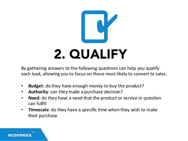steps in the sales process