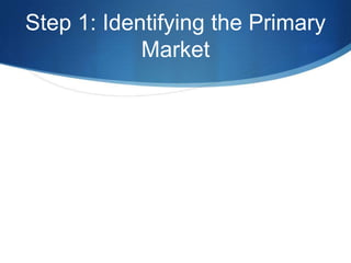 Step 1: Identifying the Primary Market
