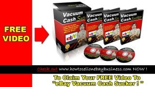 10 STEP - HOW TO SELL ON EBAY SUCCESSFULLY
Last tips, Get FREE VIDEO (worth $39) of
How to sell on eBay to find out more
about success eBay seller tips at my
website. Visit my blog at
http://www.howtosellonebaybusiness.com
.
 