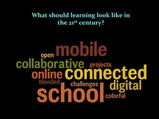What should learning look like in
        the 21st century?
 