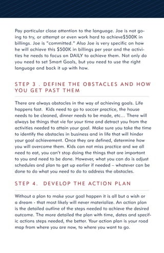 10 steps to achieving your life dreams workbook | PDF