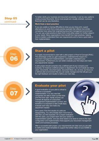 10 steps to implement edms