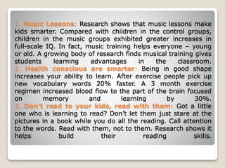 10 steps to make your kids smarter | PPTX