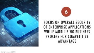 <Put a relevant Image>
Copyright Invasystems @ 2016
FOCUS ON OVERALL SECURITY
OF ENTERPRISE APPLICATIONS
WHILE MOBILISING BUSINESS
PROCESS FOR COMPETITIVE
ADVANTAGE
6
 