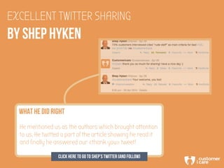 BY SHEP HYKEN
EXCELLENT TWITTER SHARING
He mentioned us as the authors which brought attention
to us. He twitted a part of...