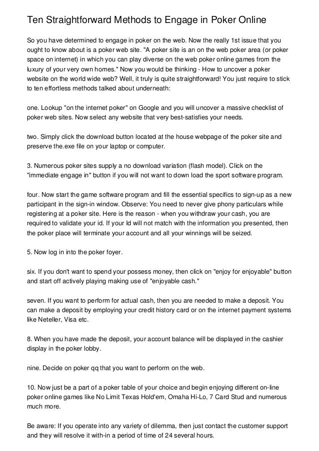 Web poker online indonesia Web poker online indonesia