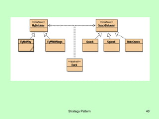 Strategy Pattern   40
 