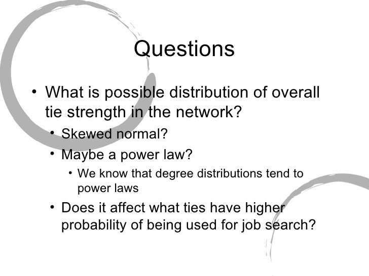 10 Strength Of Weak Ties