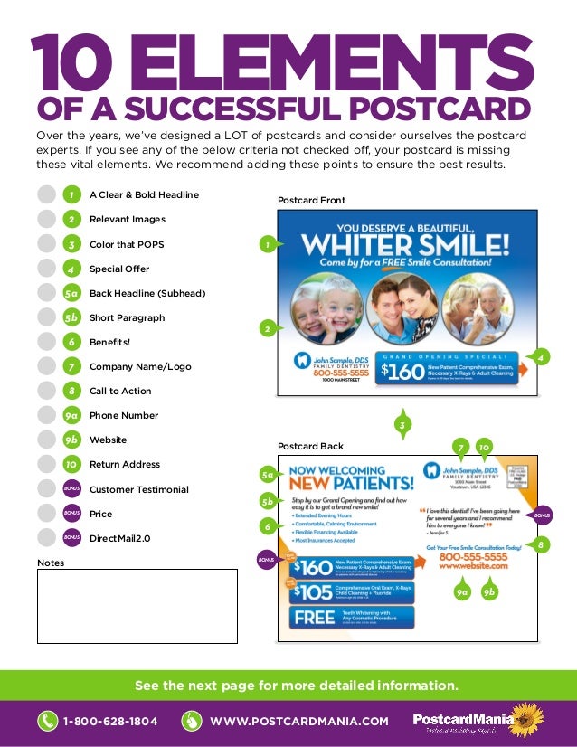 10 successful elements of a postcard via postcardmania
