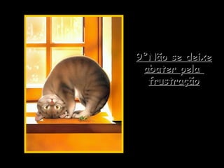 9°Não se deixe9°Não se deixe
abater pelaabater pela
frustraçãofrustração
A autocompaixão
só interfere com
as ações positivas.
 