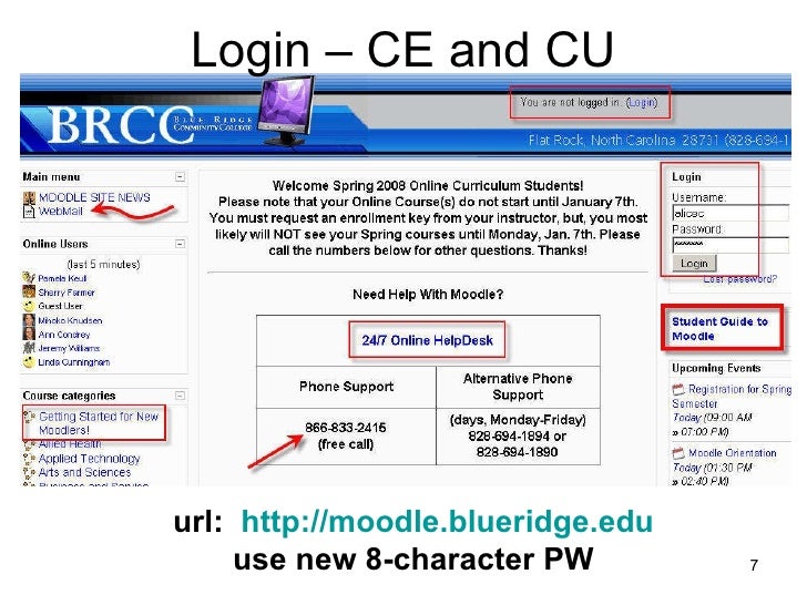 2010 BRCC Online Account Setup