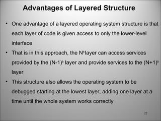system calls, single user, multiuser os structure | PPT