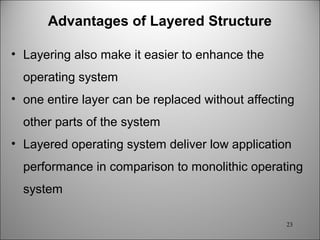system calls, single user, multiuser os structure | PPT