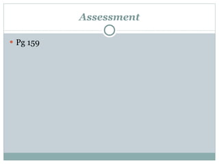 Assessment Pg 159 