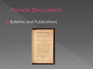    Bulletins and Publications
 