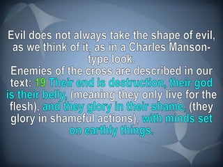 10 Taking Notes Or Take Note? Philippians 3:17-21
