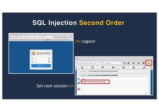 SQL Injection Second Order
<< Logout
Set root session >>
 