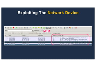 Exploiting The Network Device
 
