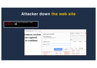 Attacker down the web site
 