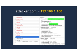 attacker.com = 192.168.1.100
 