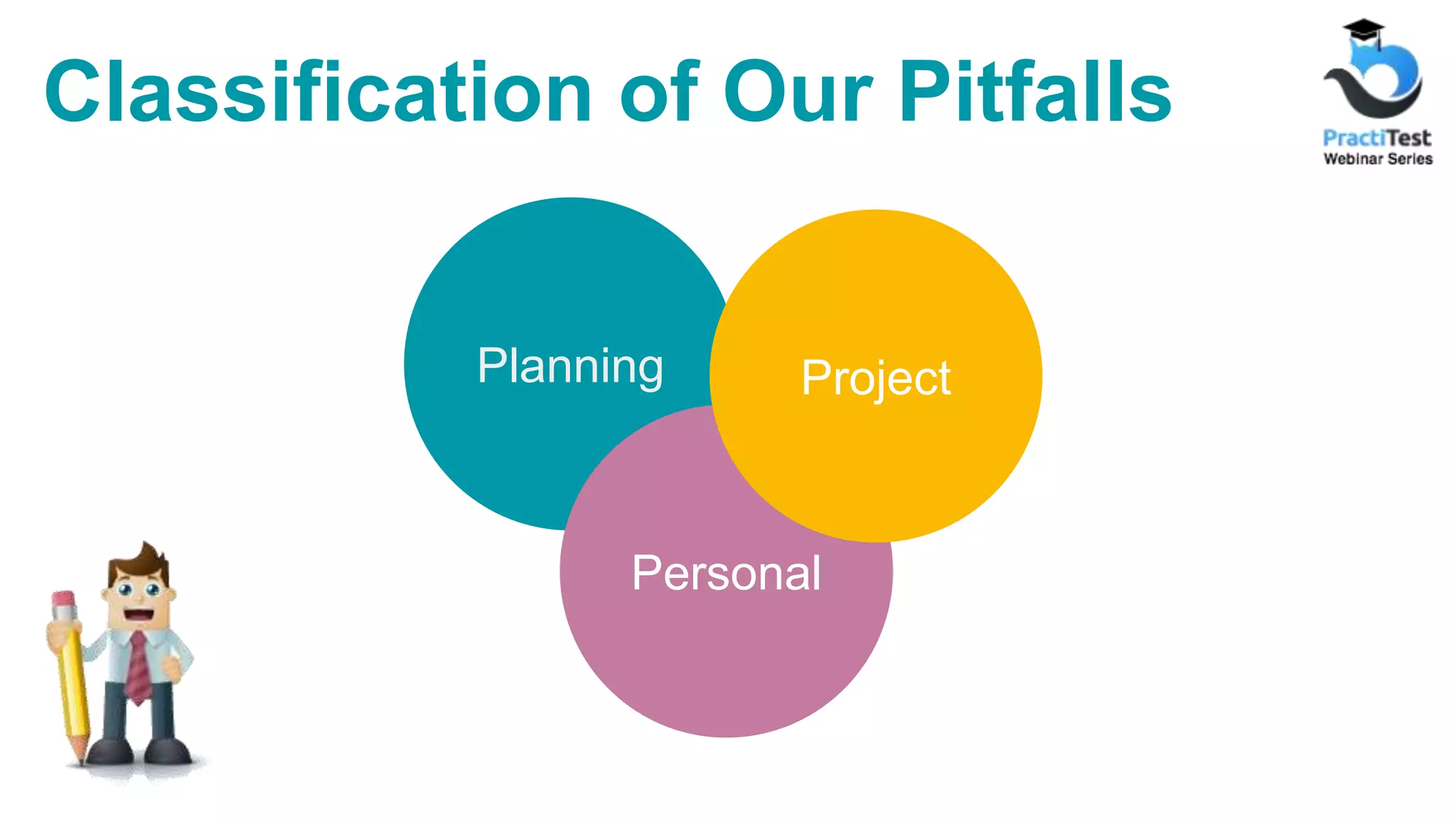 Classification of Our Pitfalls Planning Personal Project 